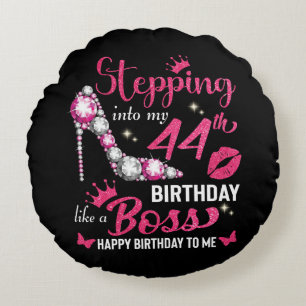 44th birthday like a boss T-Shirt Round Cushion