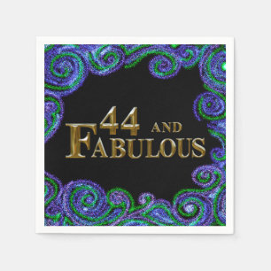 44th Birthday Napkin