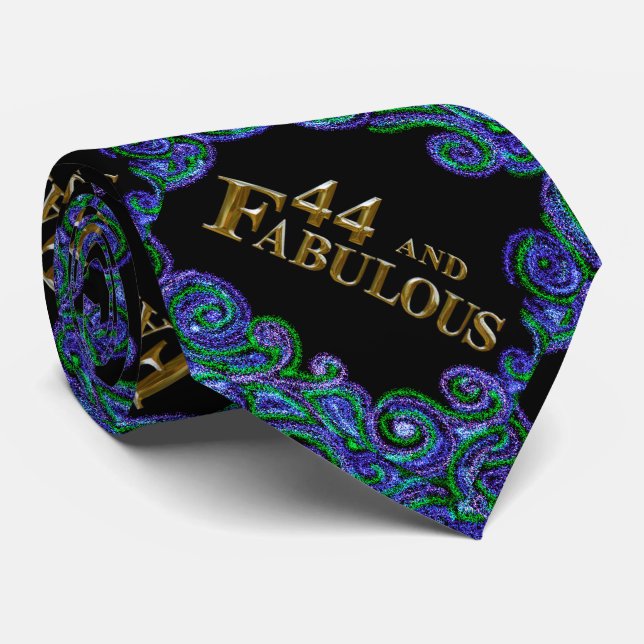 44th Birthday  Tie (Rolled)