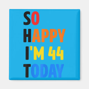 44th Funny Birthday Gifts For Women Men Party Magnet