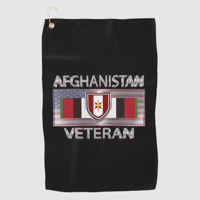 44th Medical Brigade Afghanistan Veteran Golf Towel (Front)