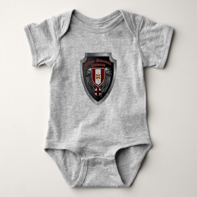 44th Medical Brigade “Dragon Medics” Baby Bodysuit (Front)