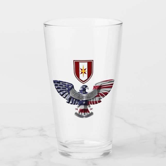 44th Medical Brigade “Dragon Medics” Eagle Glass (Front)