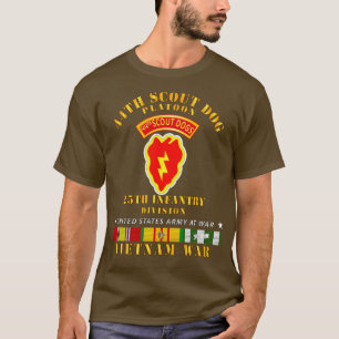 44th Scout Dog Platoon 25th Infantry Div VN SVC T-Shirt