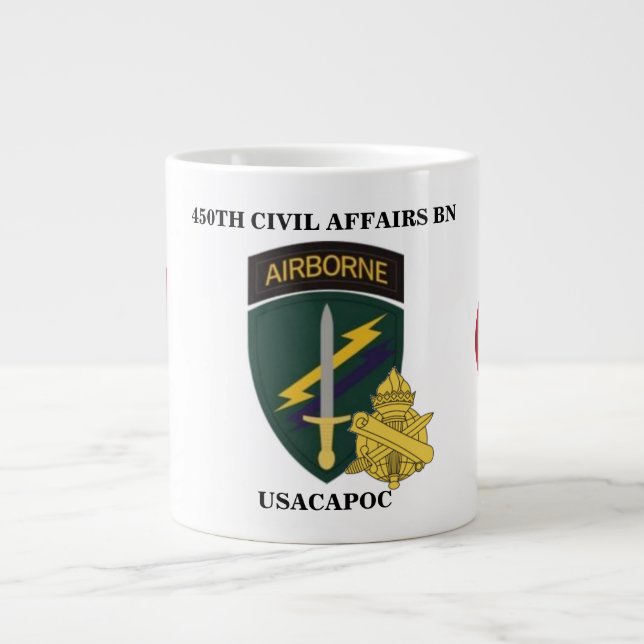 450TH CIVIL AFFAIRS BATTALION JUMBO MUG (Front)