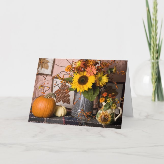 4549 autumn Still Life Birthday Card (Front)