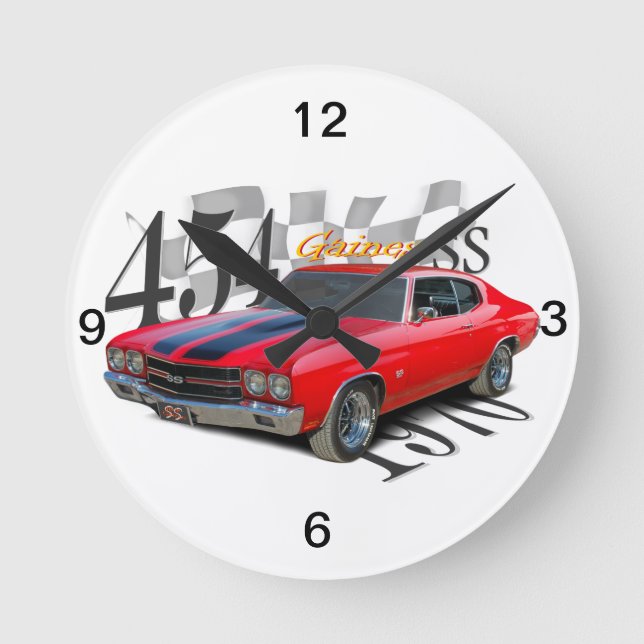 454 SS ROUND CLOCK (Front)