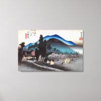 45. 石薬師宿, 広重 Ishiyakushi-juku, Hiroshige, Ukiyo-e