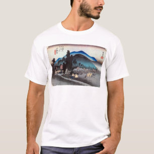 45. 石薬師宿, 広重 Ishiyakushi-juku, Hiroshige, Ukiyo-e T-Shirt