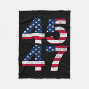 45 47 2024 President Vintage Fleece Blanket
