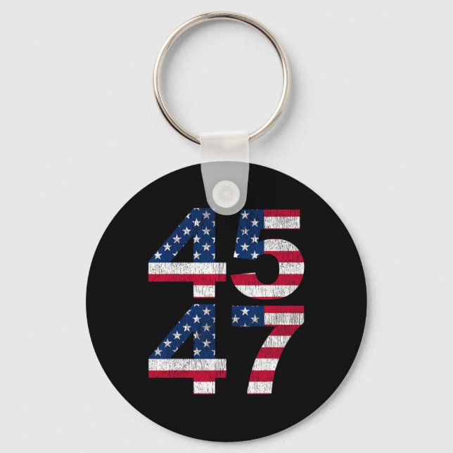 45 47 2024 President Vintage  Key Ring (Front)