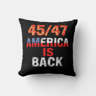 45/47 America is Back Show Your American Pride Cushion