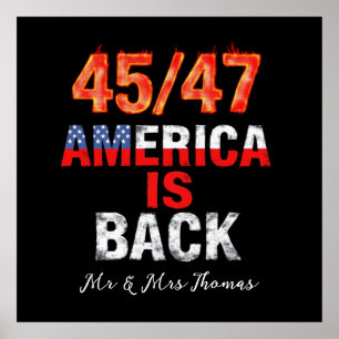 45/47 America is Back Show Your American Pride Poster