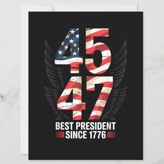45 47 Best President Since 1776 Patriotic (Front)