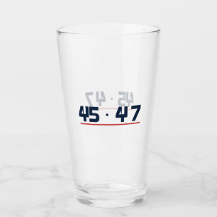45 47 Classics Navy and Red Pint Glass
