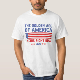 45 47 Donald Trump The Golden Age of America 2025  T-Shirt