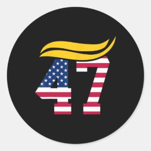 45 47 Is My President We All Won 1 Classic Round Sticker