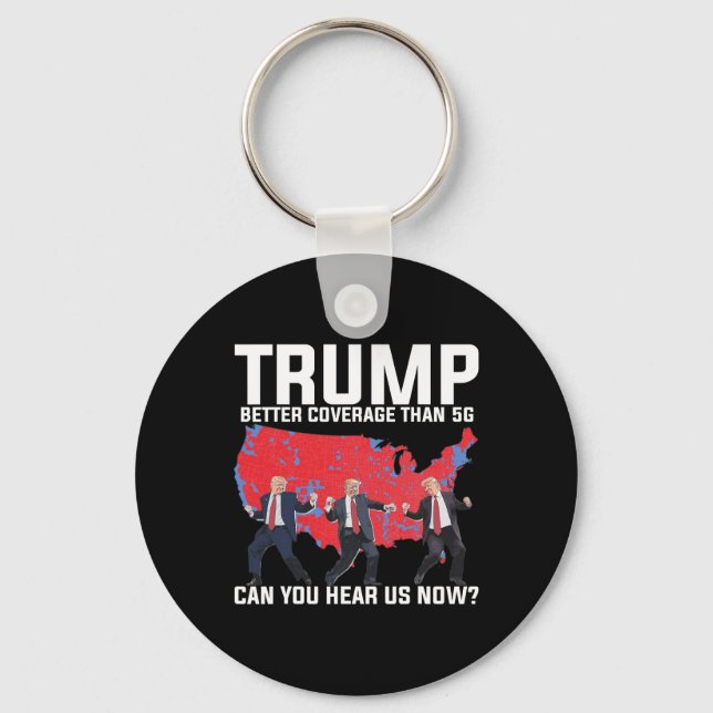 45 47 Mega Dancing Trump 5g Map Election Republica Key Ring (Front)