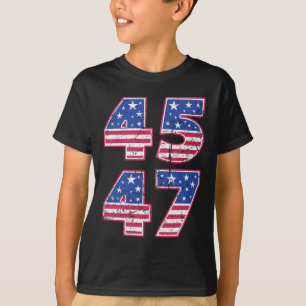 45 47 Patriotic President Trump Twice In A Lifetim T-Shirt