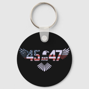 45-47 President 2024 Trumps Return to White House Key Ring