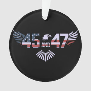 45-47 President 2024 Trumps Return to  White House Ornament