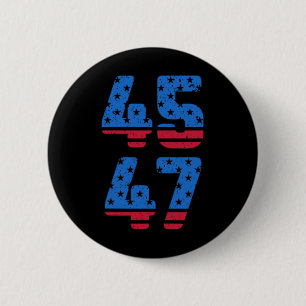 45 47 Trump 2024 Jesus Is My Saviour Trump Is My P 6 Cm Round Badge