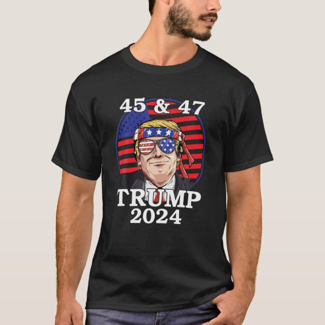45 47 Trump 2024 T Shirt (Front)