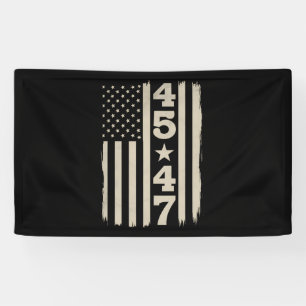 45 47 Trump Vintage USA Flag 47th President Banner