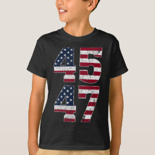 45 47 We The People Stand With American Flag T-Shirt