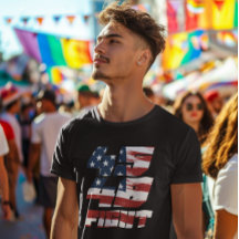 45 48 Fight Mens Value T-shirt Flag Background