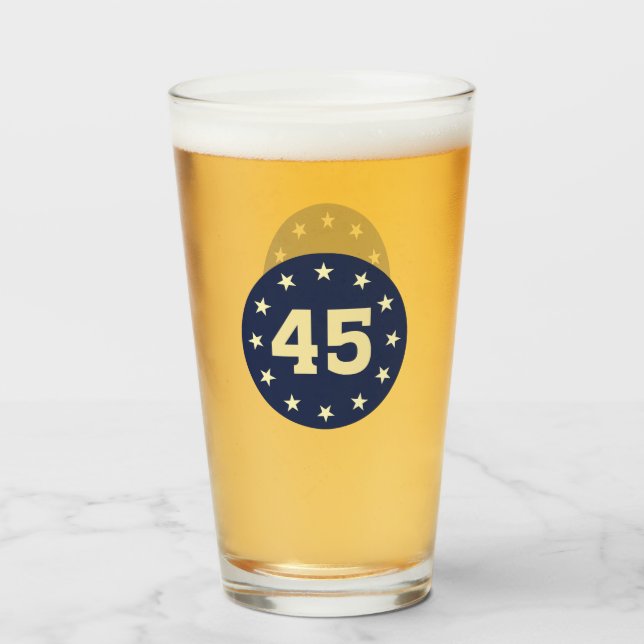 45 AND 47 DESIGN GLASS TUMBLER (Front Filled)