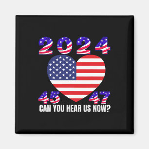 45 And 47 President Donald Trump American Flag 202 Magnet