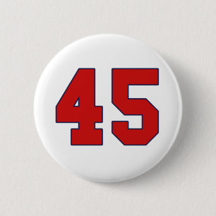 45 gift for many celebrations 6 cm round badge