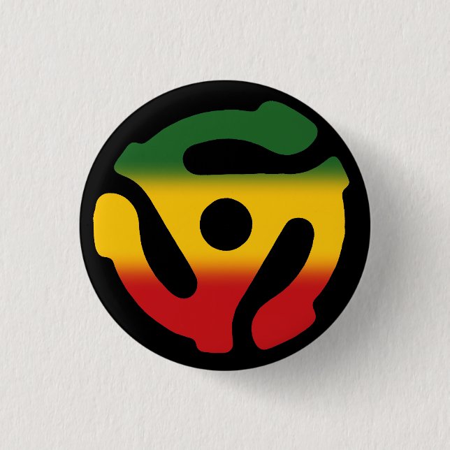 45 Insert Pin: Reggae Version 3 Cm Round Badge (Front)