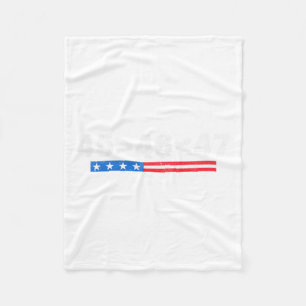 45 Is Greater Than 46 Fleece Blanket