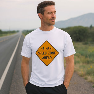 45 MPH Speed Zone Men’s Sport-Tek T-Shirt
