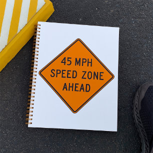 45 MPH Speed Zone Spiral Planner