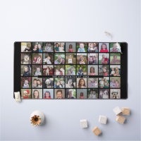 45 Photo Collage - 5 rows 9 columns - black