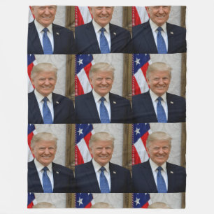 45 President Donald Trump Fleece Blanket