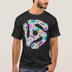45 Record Adapter 90s Patterns T-Shirt