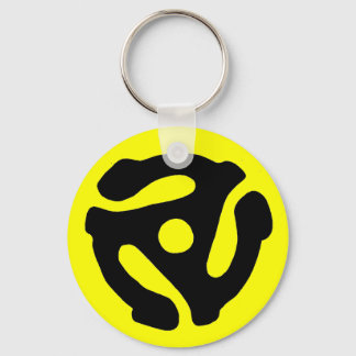 45 RPM Record Adapter Keychain
