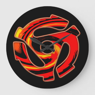 45 RPM Spider Large Clock