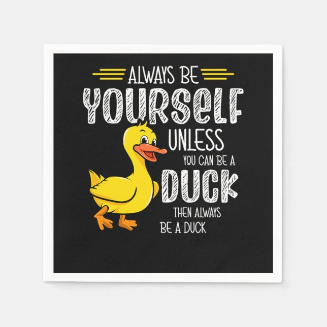 45.Rubber duck for a Duck Lovers Napkin (Front)