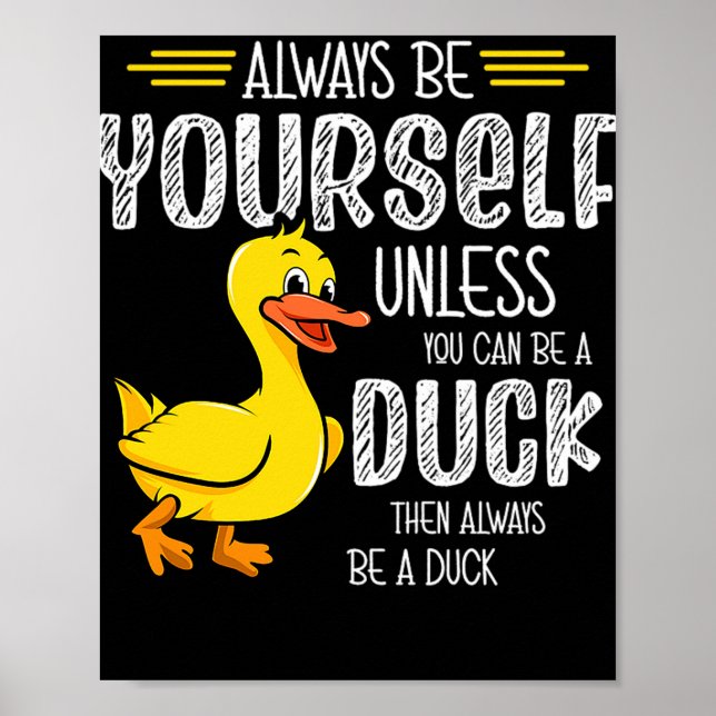 45.Rubber duck for a Duck Lovers Poster (Front)