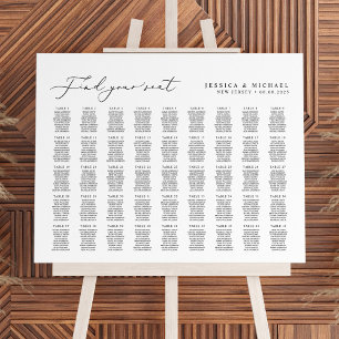 45 Tables Large Find Your Seat Seating Chart