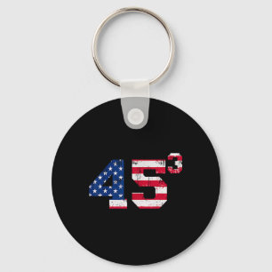 45³ Trump 2028 45 Cubed Third Term President Ameri Key Ring