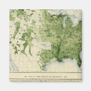 45 Value farm products 1890 Magnet