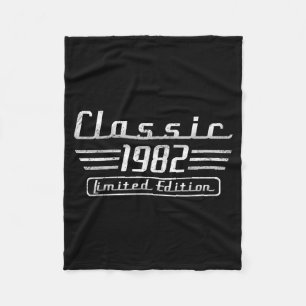 45 Year Old Gifts Men Vintage Clic Car 1982 45th Fleece Blanket