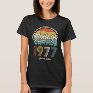 45 Years Of Being Awesome Vintage 1977 45 Years Ol T-Shirt
