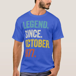 45 Years Old Legend Since October 1977 45th Birthd T-Shirt